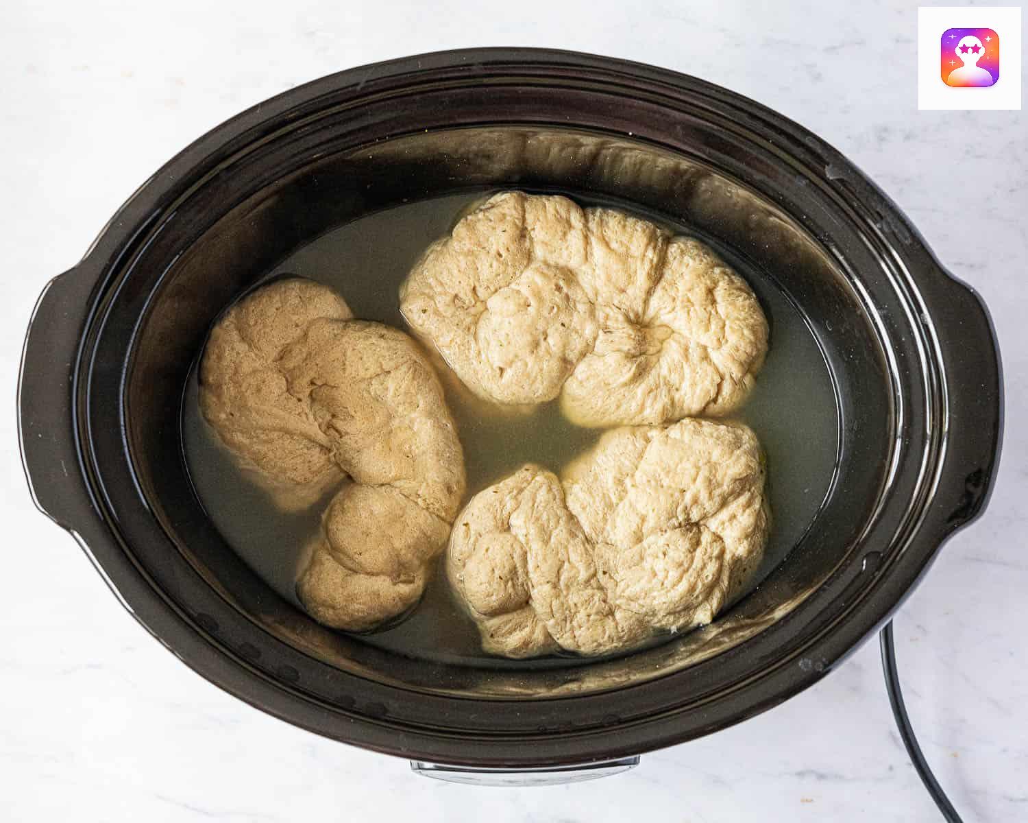 Cooked seitan.